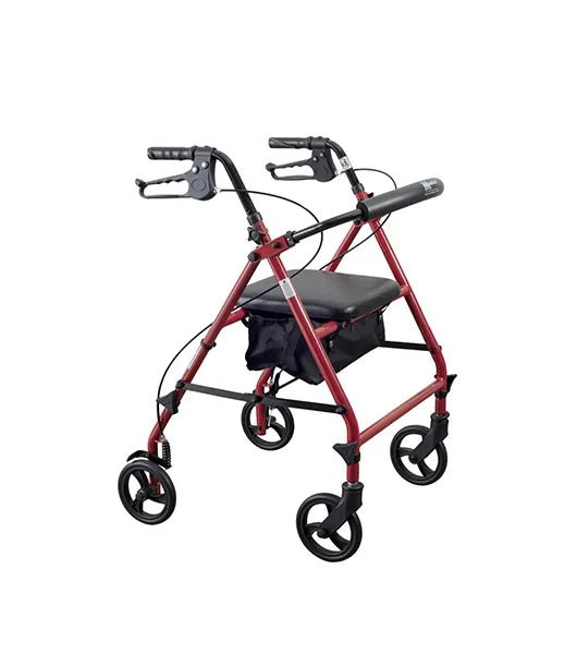 Medacure Steel Rollator with 6" Wheels | R300-6-KD-BLK, R300-6-KD-BLU, R300-6-KD-RED | Multiple Color Options Available - Rollators - Stretchers R Us
