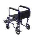 MedaCure TCA17 / TCA19 Lightweight Aluminum Transport Chair | 17" & 19" Seat Widths | Black, Blue & Forest Green - Lightweight Wheelchair - Stretchers R Us
