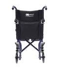 MedaCure TCA17 / TCA19 Lightweight Aluminum Transport Chair | 17" & 19" Seat Widths | Black, Blue & Forest Green - Lightweight Wheelchair - Stretchers R Us