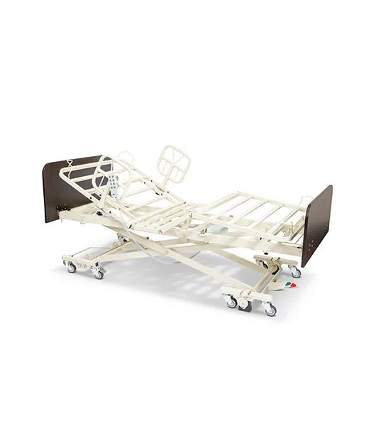Medacure ULB7/30 - CLS | Ultra Low & High | Long Term Care Bed Frame with Central Locking System | Custom Finish & Rail Options - Ultra Low LTC Beds - Stretchers R Us