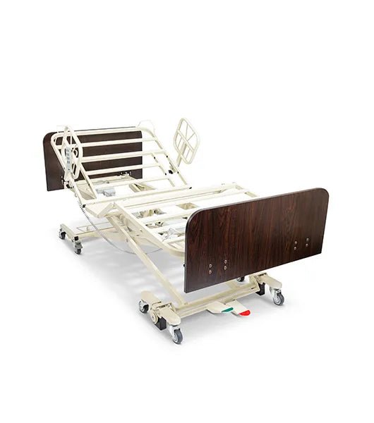 Medacure ULB7/30 - CLS | Ultra Low & High | Long Term Care Bed Frame with Central Locking System | Custom Finish & Rail Options - Ultra Low LTC Beds - Stretchers R Us