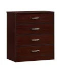 MedaCure CC-CH4D Contemporary Collection 4 Drawer Chest | Coastal Grey, Cherry & Mahogany Finishes