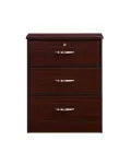 MedaCure CC-BSC3D Contemporary Collection 3 Drawer Bedside Cabinet | Coastal Grey, Cherry & Mahogany Finishes