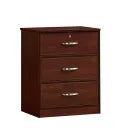 MedaCure CC-BSC3D Contemporary Collection 3 Drawer Bedside Cabinet | Coastal Grey, Cherry & Mahogany Finishes