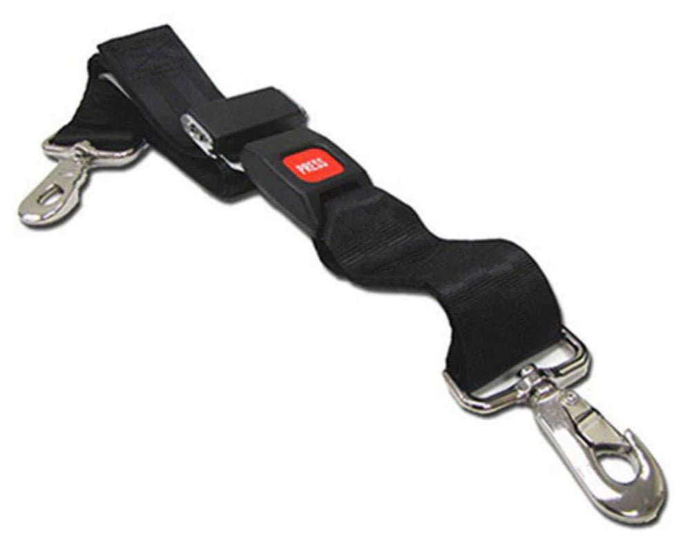 Nylon Restraint Strap with Metal Buckle & Big Brass Swivel Speed Clip - stretcher straps - Stretchers R Us