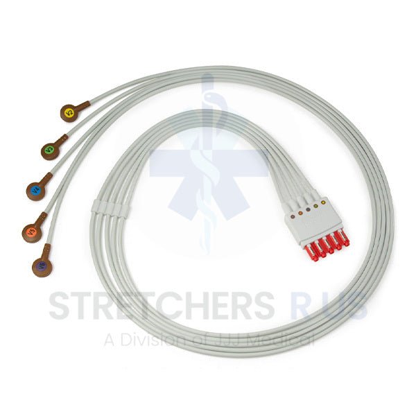 Philips | M1602A | 5-Lead Snap Chest ECG Lead Set, AAMI - Stretchers R Us