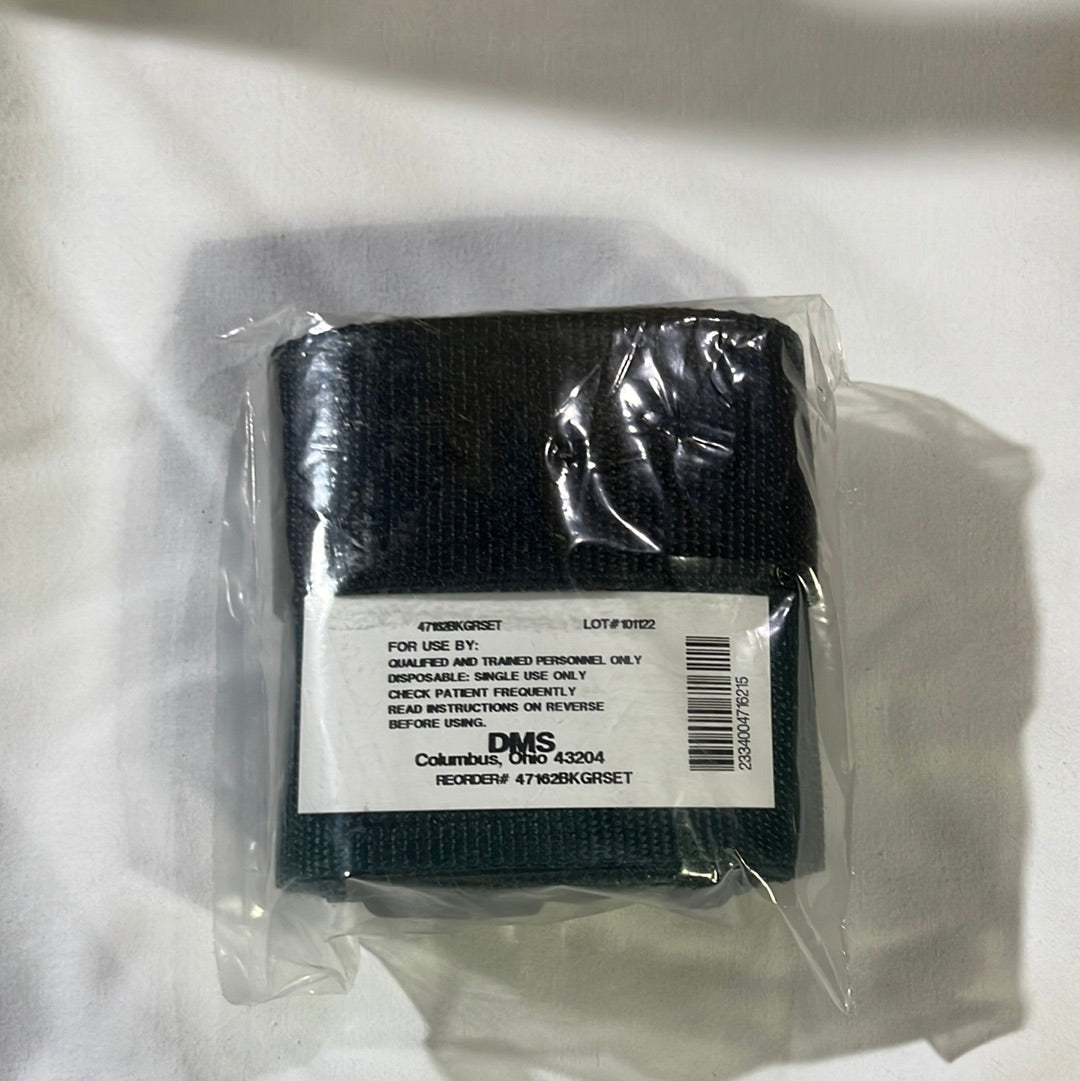 Stair Chair dual strap set GREEN/BLK 47162BKGRSET - Patient Transport Belts - JJJ Medical