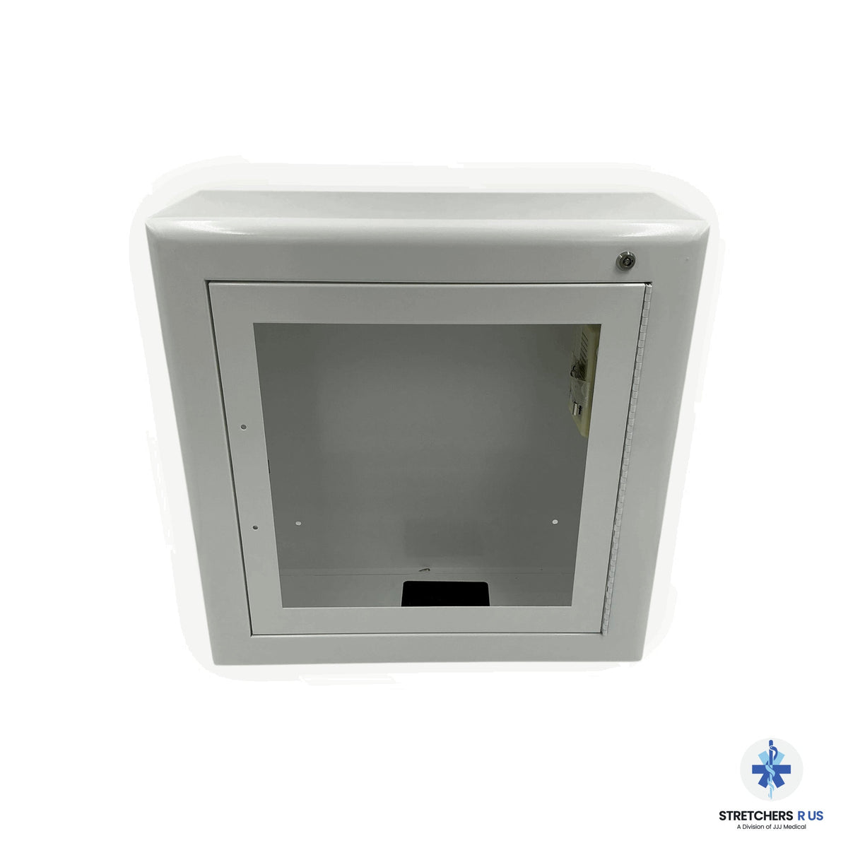 Stryker Physio-Control White Metal Surface-Mount AED Wall Cabinet with Audible Alarm - New or Refurbished - AED CABINETS - Stretchers R Us