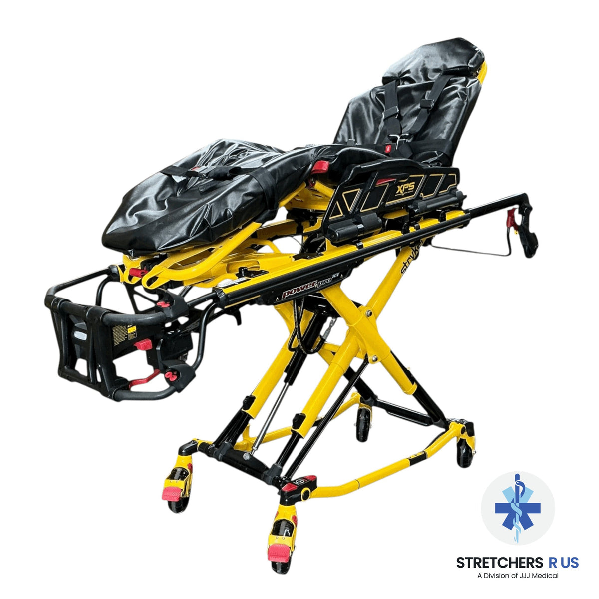Stryker Power-PRO XT Powered Ambulance Cot – 700 lb Capacity – Refurbished - Powered Ambulance Cot - Stretchers R Us