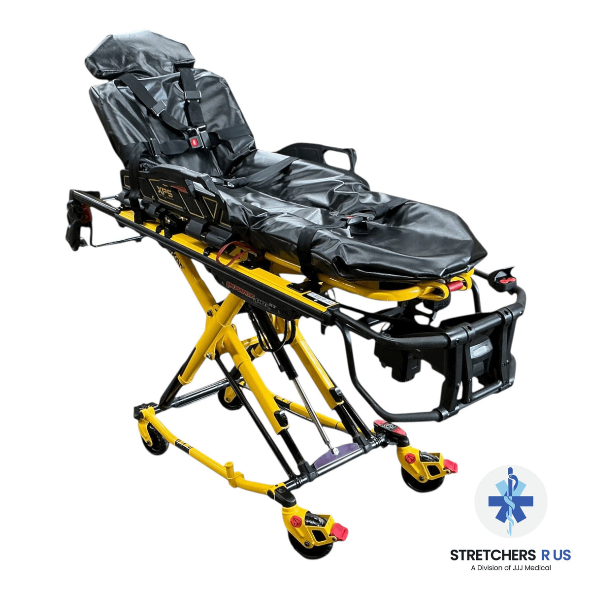 Stryker Power-PRO XT Powered Ambulance Cot – 700 lb Capacity – Refurbished - Powered Ambulance Cot - Stretchers R Us