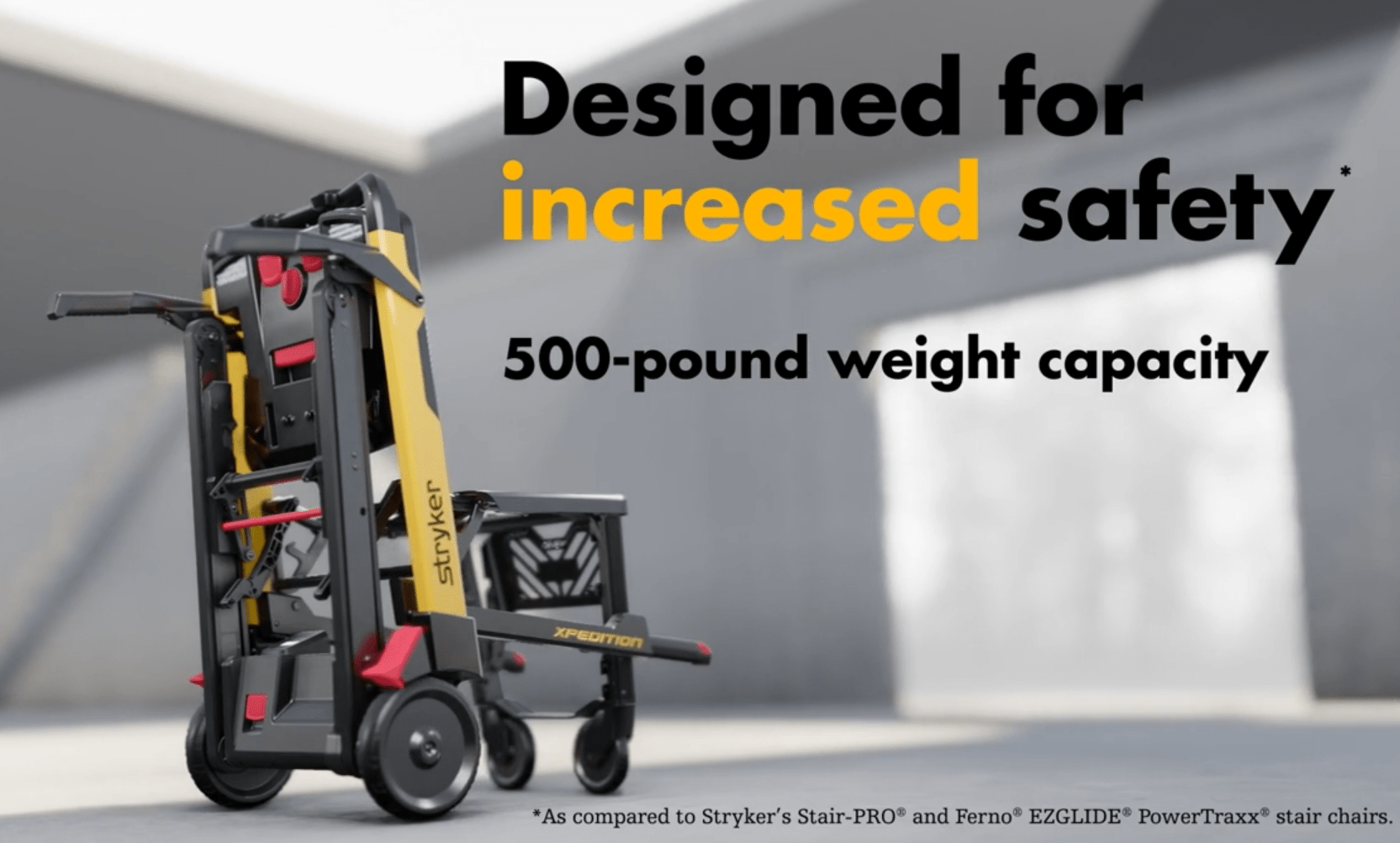 Stryker Xpedition Powered Stair Chair 6257 - Stretchers R Us