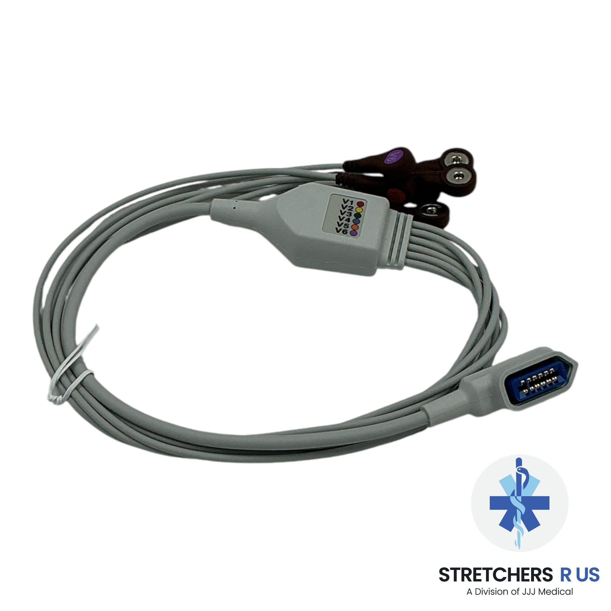 ZOLL Replacement Precordial 6 - Lead ECG Cable – AAMI - ZOLL - Stretchers R Us