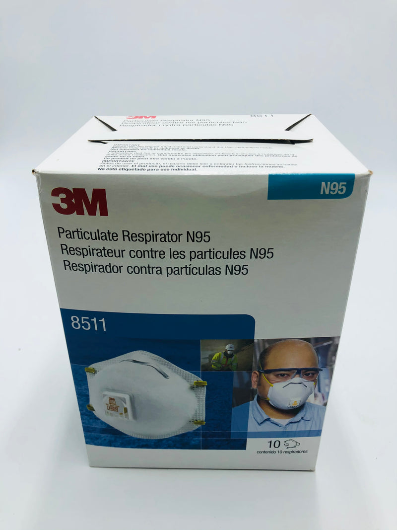 3M 8511 Particulate Respirator N95 ( Box of 10 ) 54343