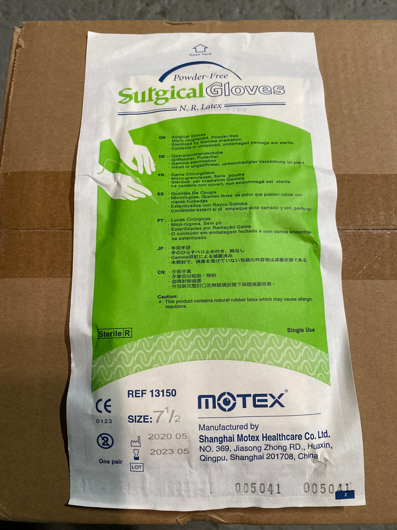 Motex Sterile Surgical Gloves  50 Pack MOTEX85