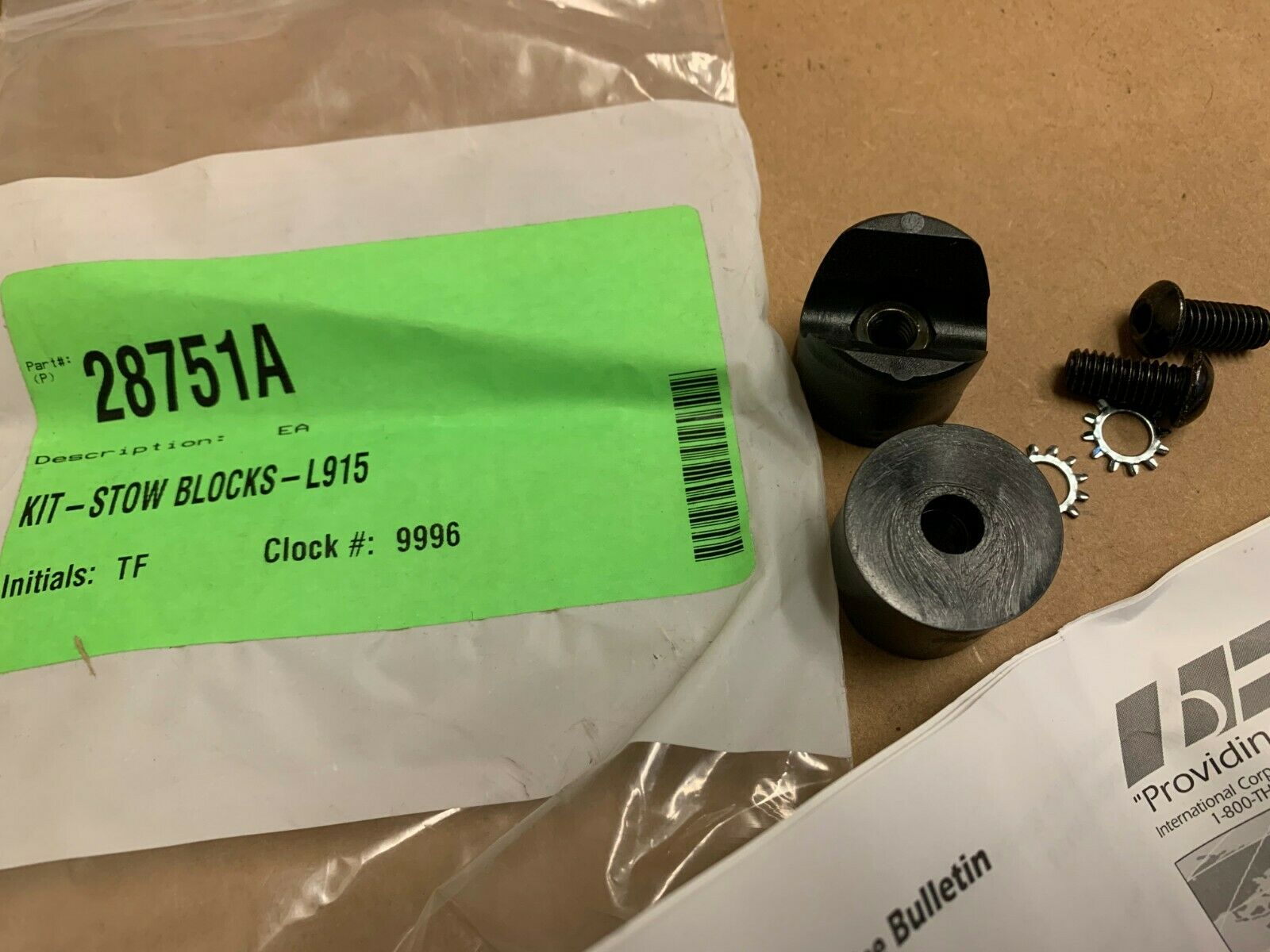 One Genuine Braun Corporation Stow Block Kit 28751A - Accessibility Equipment Accessories - JJJ Medical