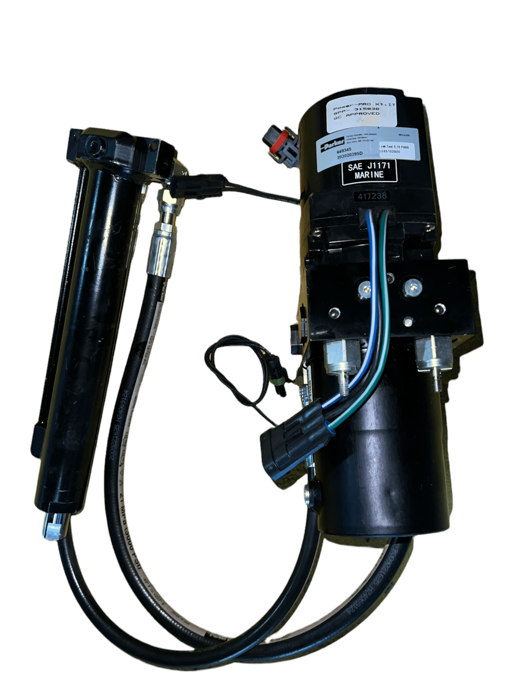 Stryker Power Pro Complete Motor with hoses 6500101030 - Medical Stretcher Parts - JJJ Medical