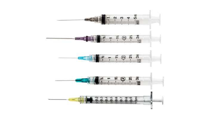 Sterile Luer Lock Syringe/Needle Combo 3cc 23g x 1'' 309571